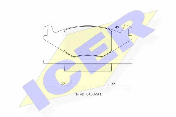 Icer 180461 Тормозные колодки дисковые, комплект 180461: Купить в Польше - Отличная цена на 2407.PL!