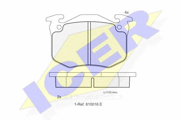 Icer 180469 Brake Pad Set, disc brake 180469: Buy near me in Poland at 2407.PL - Good price!