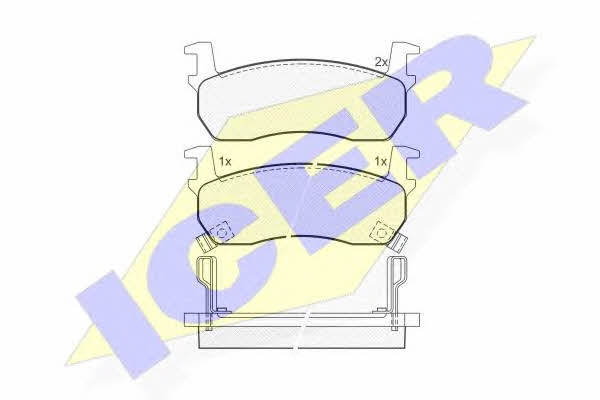 Icer 180530 Brake Pad Set, disc brake 180530: Buy near me in Poland at 2407.PL - Good price!