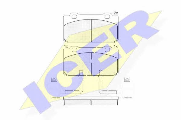 Icer 180632 Brake Pad Set, disc brake 180632: Buy near me in Poland at 2407.PL - Good price!