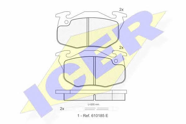 Icer 180746 Scheibenbremsbeläge, Set 180746: Kaufen Sie zu einem guten Preis in Polen bei 2407.PL!