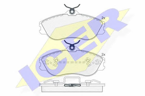 Icer 180871 Brake Pad Set, disc brake 180871: Buy near me in Poland at 2407.PL - Good price!