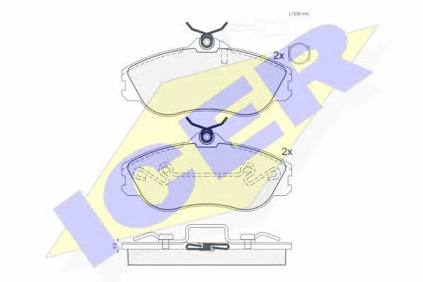 Icer 180873 Brake Pad Set, disc brake 180873: Buy near me in Poland at 2407.PL - Good price!