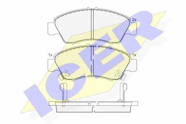 Icer 180958 Brake Pad Set, disc brake 180958: Buy near me at 2407.PL in Poland at an Affordable price!