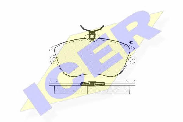 Icer 181015 Brake Pad Set, disc brake 181015: Buy near me in Poland at 2407.PL - Good price!