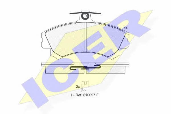 Icer 181118 Brake Pad Set, disc brake 181118: Buy near me in Poland at 2407.PL - Good price!