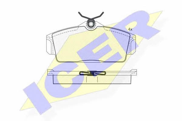 Icer 181290 Гальмівні колодки, комплект 181290: Приваблива ціна - Купити у Польщі на 2407.PL!