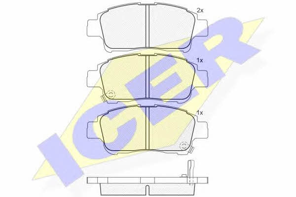 Icer 181304 Тормозные колодки дисковые, комплект 181304: Отличная цена - Купить в Польше на 2407.PL!