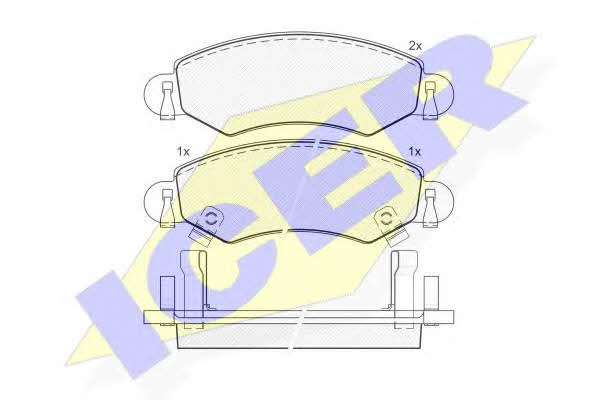 Icer 181368 Brake Pad Set, disc brake 181368: Buy near me in Poland at 2407.PL - Good price!