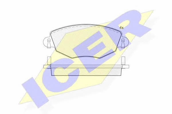 Icer 181380 Тормозные колодки дисковые, комплект 181380: Отличная цена - Купить в Польше на 2407.PL!