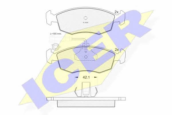 Icer 181518 Brake Pad Set, disc brake 181518: Buy near me in Poland at 2407.PL - Good price!