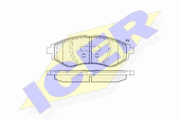 Icer 181566 Гальмівні колодки, комплект 181566: Приваблива ціна - Купити у Польщі на 2407.PL!