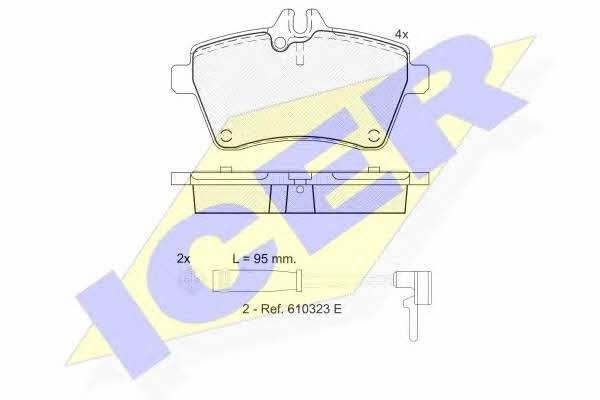 Icer 181678 Brake Pad Set, disc brake 181678: Buy near me in Poland at 2407.PL - Good price!