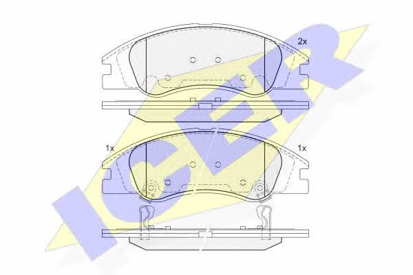 Icer 181708 Brake Pad Set, disc brake 181708: Buy near me in Poland at 2407.PL - Good price!