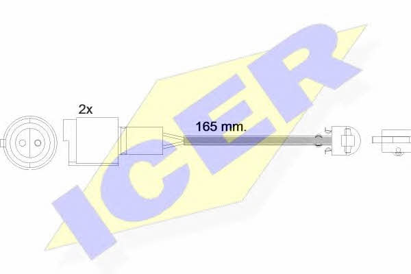 Icer 610238 E C Warning contact, brake pad wear 610238EC: Buy near me at 2407.PL in Poland at an Affordable price!