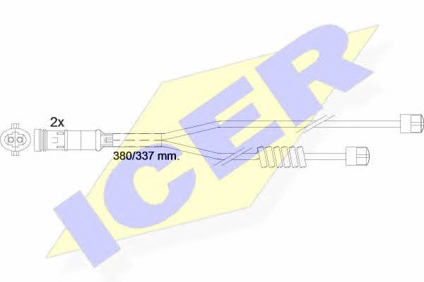 Icer 610303 E C Warning contact, brake pad wear 610303EC: Buy near me in Poland at 2407.PL - Good price!