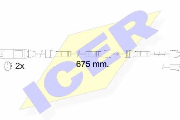 Icer 610561 E C Warning contact, brake pad wear 610561EC: Buy near me in Poland at 2407.PL - Good price!