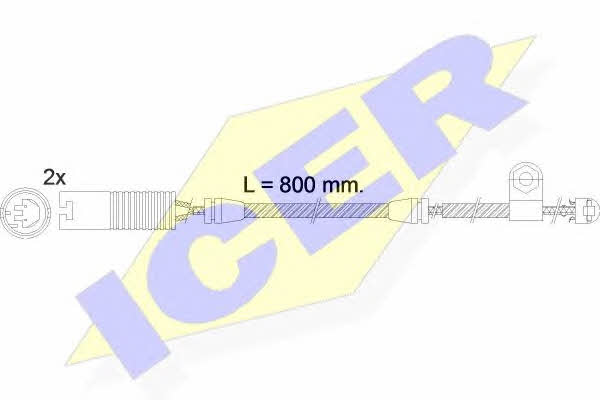 Icer 610499 E C Warning contact, brake pad wear 610499EC: Buy near me in Poland at 2407.PL - Good price!