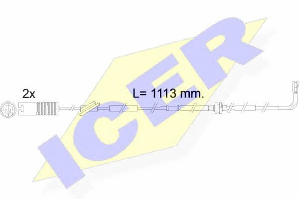 Icer 610299 E C Warning contact, brake pad wear 610299EC: Buy near me at 2407.PL in Poland at an Affordable price!