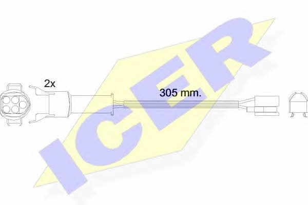 Icer 610449 E C Warning contact, brake pad wear 610449EC: Buy near me at 2407.PL in Poland at an Affordable price!