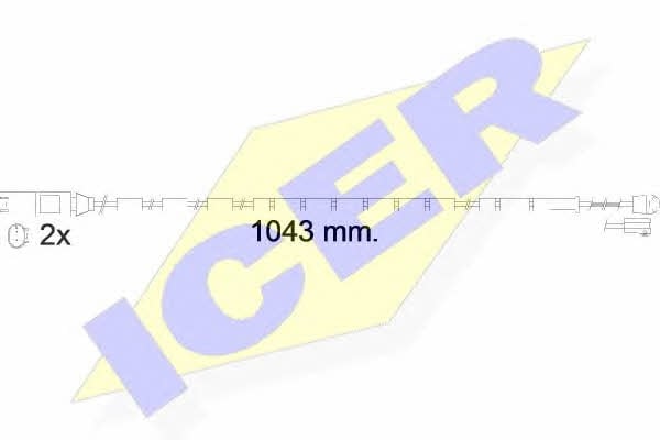 Icer 610560 E C Warning contact, brake pad wear 610560EC: Buy near me in Poland at 2407.PL - Good price!