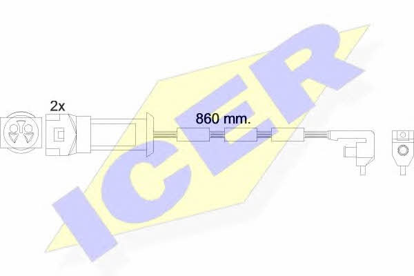 Icer 610450 E C Датчик износа тормозных колодок 610450EC: Отличная цена - Купить в Польше на 2407.PL!