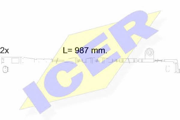 Icer 610571 E C Warning contact, brake pad wear 610571EC: Buy near me in Poland at 2407.PL - Good price!
