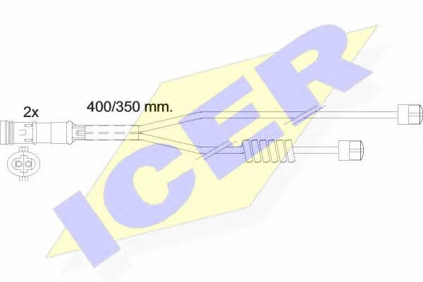 Icer 610338 E C Czujnik zużycia klocków hamulcowych 610338EC: Dobra cena w Polsce na 2407.PL - Kup Teraz!