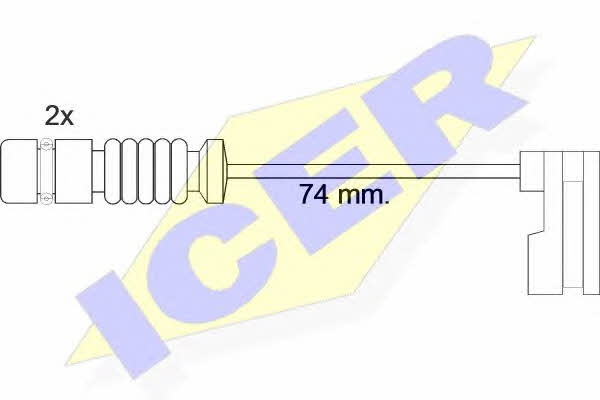 Icer 610397 E C Warning contact, brake pad wear 610397EC: Buy near me in Poland at 2407.PL - Good price!