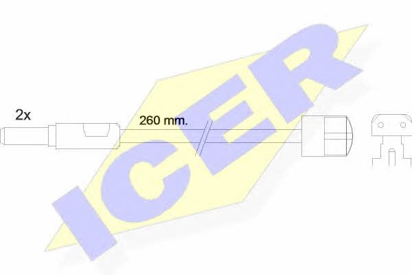 Icer 610319 E C Warning contact, brake pad wear 610319EC: Buy near me in Poland at 2407.PL - Good price!