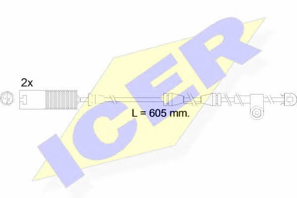 Icer 610390 E C Warning contact, brake pad wear 610390EC: Buy near me in Poland at 2407.PL - Good price!