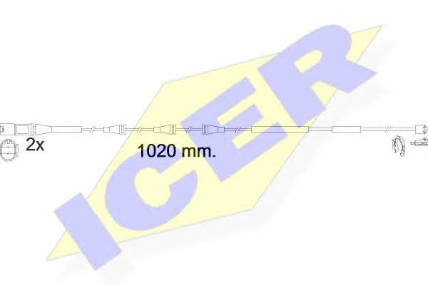 Icer 610623 E C Warning contact, brake pad wear 610623EC: Buy near me in Poland at 2407.PL - Good price!