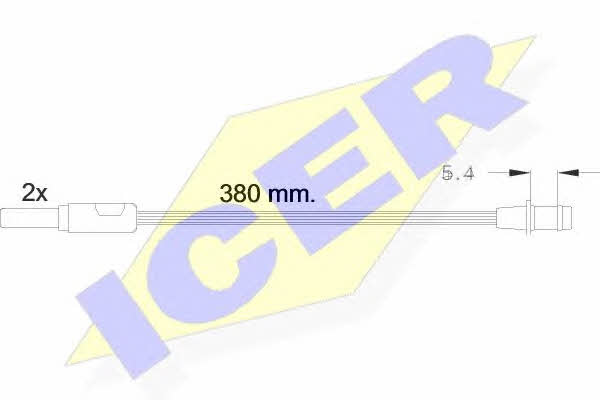 Icer 610244 E C Warning contact, brake pad wear 610244EC: Buy near me in Poland at 2407.PL - Good price!