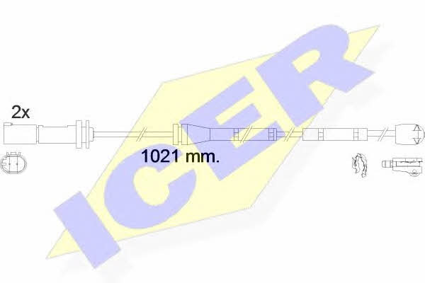 Icer 610554 E C Warning contact, brake pad wear 610554EC: Buy near me in Poland at 2407.PL - Good price!
