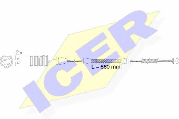 Icer 610497 E C Warning contact, brake pad wear 610497EC: Buy near me in Poland at 2407.PL - Good price!