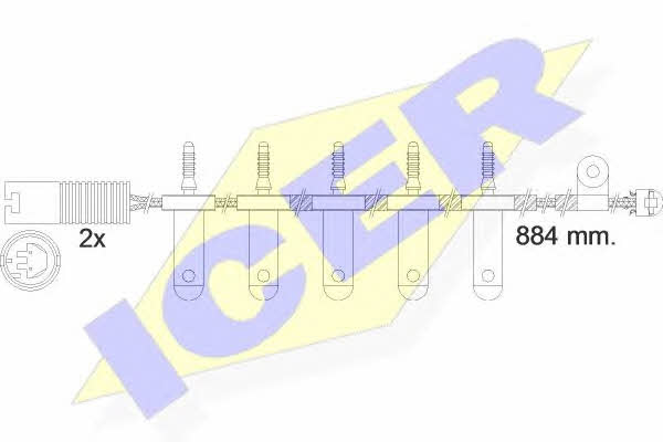 Icer 610500 E C Датчик зносу гальмівних колодок 610500EC: Приваблива ціна - Купити у Польщі на 2407.PL!