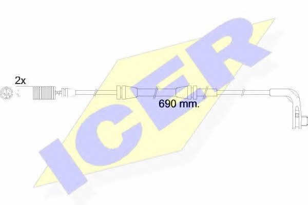 Icer 610479 E C Warning contact, brake pad wear 610479EC: Buy near me in Poland at 2407.PL - Good price!