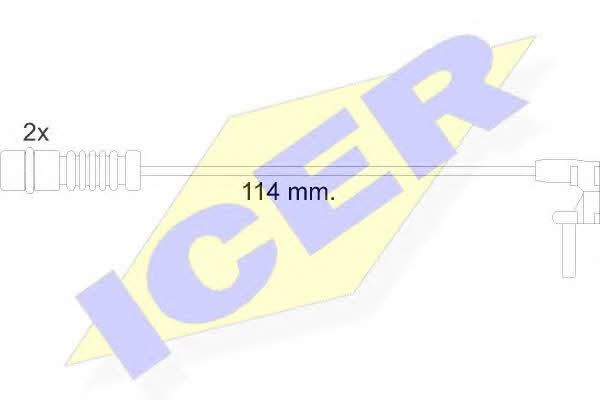 Icer 610454 E C Warning contact, brake pad wear 610454EC: Buy near me in Poland at 2407.PL - Good price!