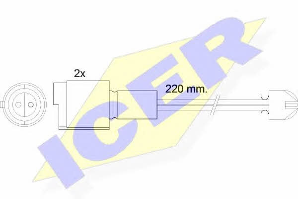 Icer 610394 E C Warning contact, brake pad wear 610394EC: Buy near me in Poland at 2407.PL - Good price!