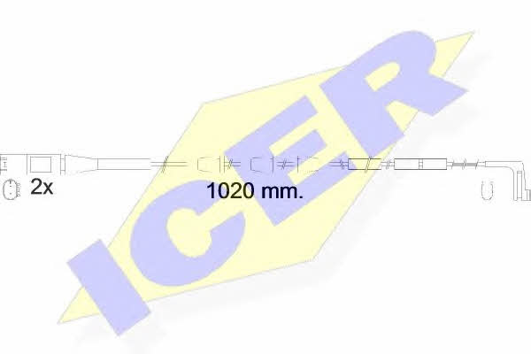 Icer 610555 E C Warning contact, brake pad wear 610555EC: Buy near me in Poland at 2407.PL - Good price!