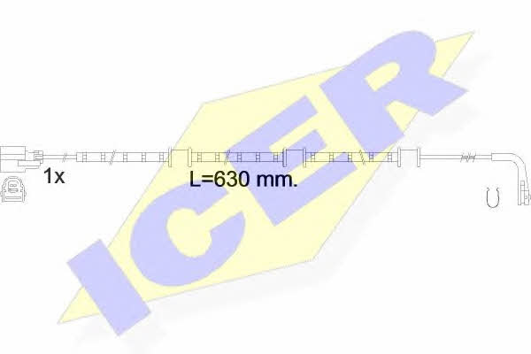 Icer 610591 C Warning contact, brake pad wear 610591C: Buy near me in Poland at 2407.PL - Good price!