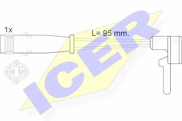 Icer 610323 E C Warning contact, brake pad wear 610323EC: Buy near me in Poland at 2407.PL - Good price!