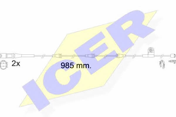Icer 610621 E C Warning contact, brake pad wear 610621EC: Buy near me in Poland at 2407.PL - Good price!