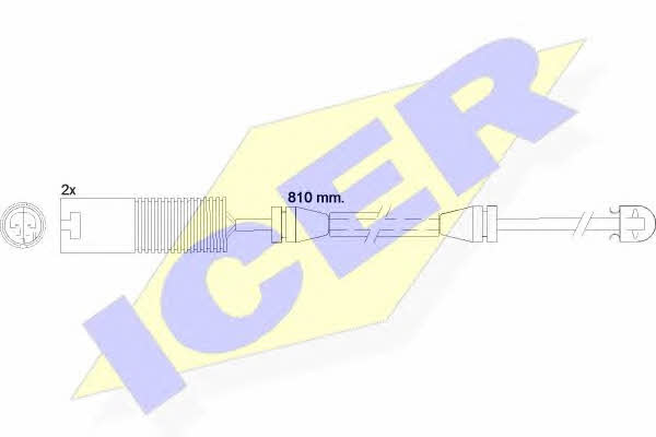 Icer 610425 E C Warning contact, brake pad wear 610425EC: Buy near me in Poland at 2407.PL - Good price!