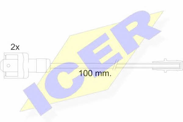 Icer 610010 E C Warning contact, brake pad wear 610010EC: Buy near me in Poland at 2407.PL - Good price!
