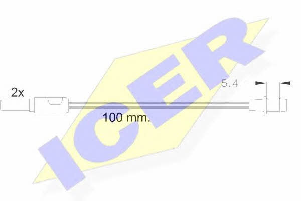 Icer 610085 E C Warning contact, brake pad wear 610085EC: Buy near me at 2407.PL in Poland at an Affordable price!