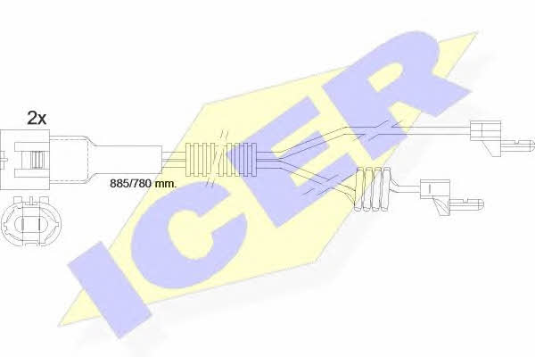 Icer 610098 E C Датчик износа тормозных колодок 610098EC: Отличная цена - Купить в Польше на 2407.PL!
