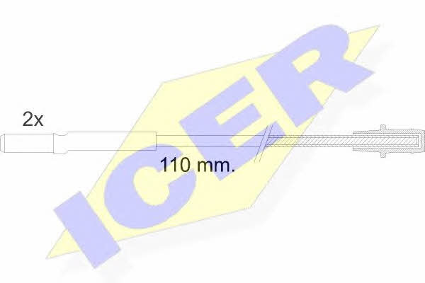 Icer 610016 E C Warning contact, brake pad wear 610016EC: Buy near me in Poland at 2407.PL - Good price!