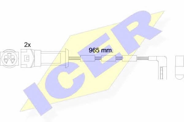 Icer 610068 E C Warning contact, brake pad wear 610068EC: Buy near me in Poland at 2407.PL - Good price!