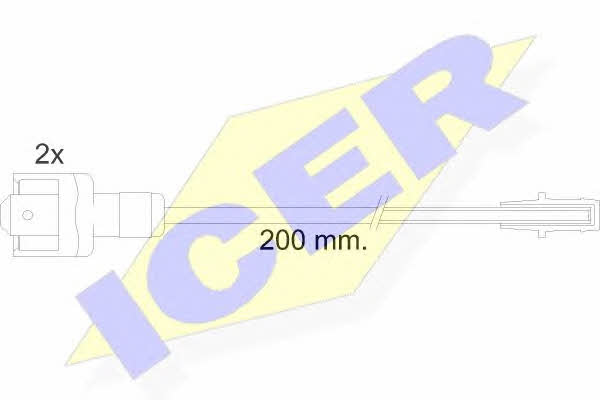 Icer 610117 E C Warning contact, brake pad wear 610117EC: Buy near me in Poland at 2407.PL - Good price!